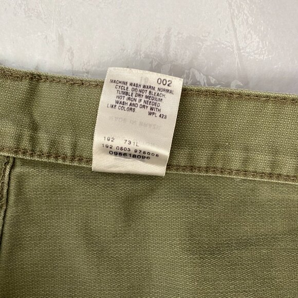 Levi's Surplus Olive Green Maxi Pencil Skirt Women's 18 Grunge Skate Board - Picture 5 of 9